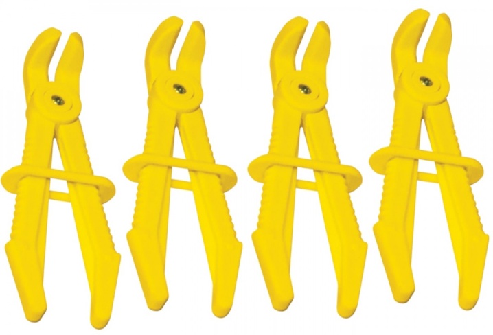 LINE CLAMP SET - 90° OFFSET - 4PC SMALL