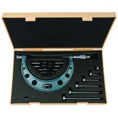 Mitutoyo Outside Micrometer Set 0-6\" x .001\" Interchangeable Anvils