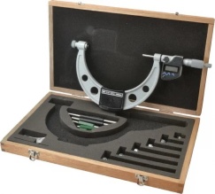Mitutoyo Digimatic Outside Micrometer Set 0-6\"/150mm Interchangeable Anvil Type IP65 Coolant Proof
