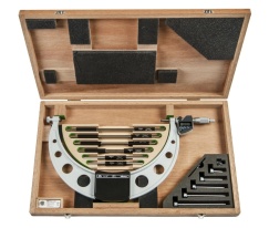 Mitutoyo Digimatic Outside Micrometer Set 6-12\"/150-300mm Interchangeable Anvil Type IP65 Coolant Proof