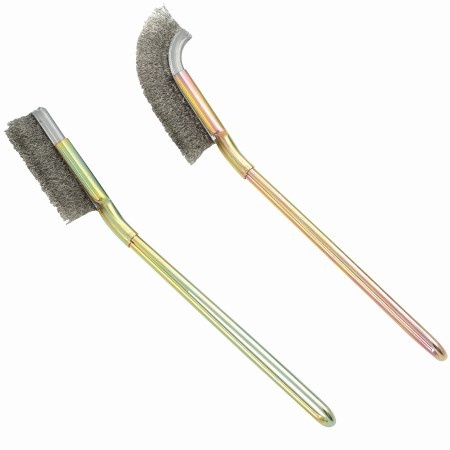 STAINLESS STEEL BRISTLES CLEANING BRUSH SET 2 PC